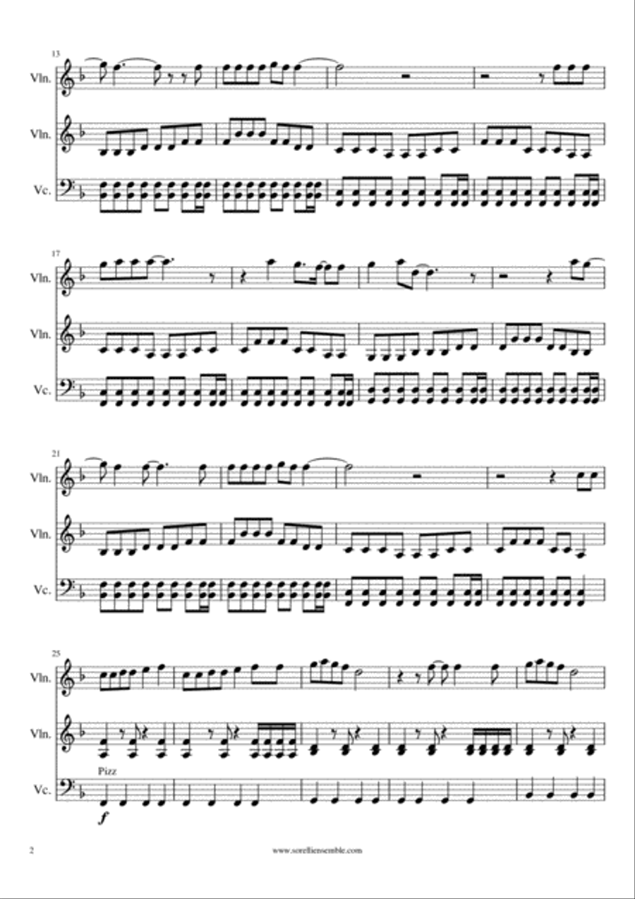Marry You String Trio scores gallery preview page 2
