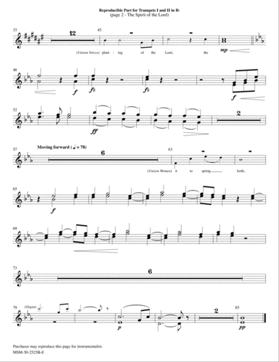 The Spirit of the Lord Choir scores gallery preview page 4