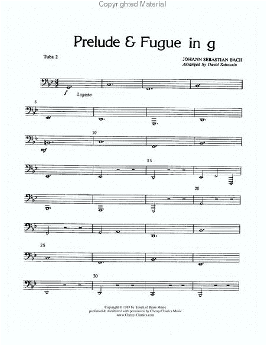 Prelude & Fugue in G Minor image number null