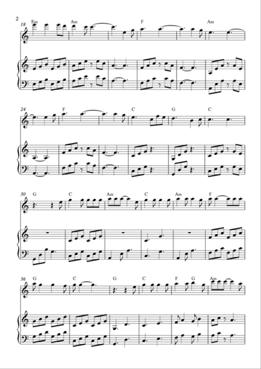 Hallelujah Flute scores gallery preview page 2