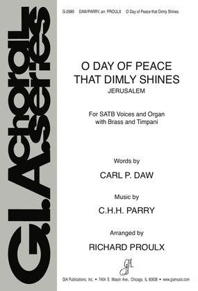 O Day of Peace That Dimly Shines - Full Score and Parts