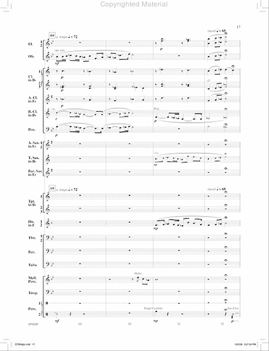 Orion's Sword Concert Band scores gallery preview page 18