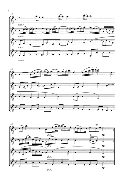 Air from Suite No. 3 in D arr. three concert flutes and alto flute image number null