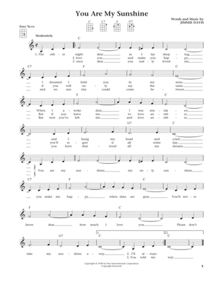 You Are My Sunshine (from The Daily Ukulele) (arr. Liz and Jim Beloff)