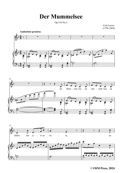 C. Loewe-Der Mummelsee,in F Major,Op.116 No.3