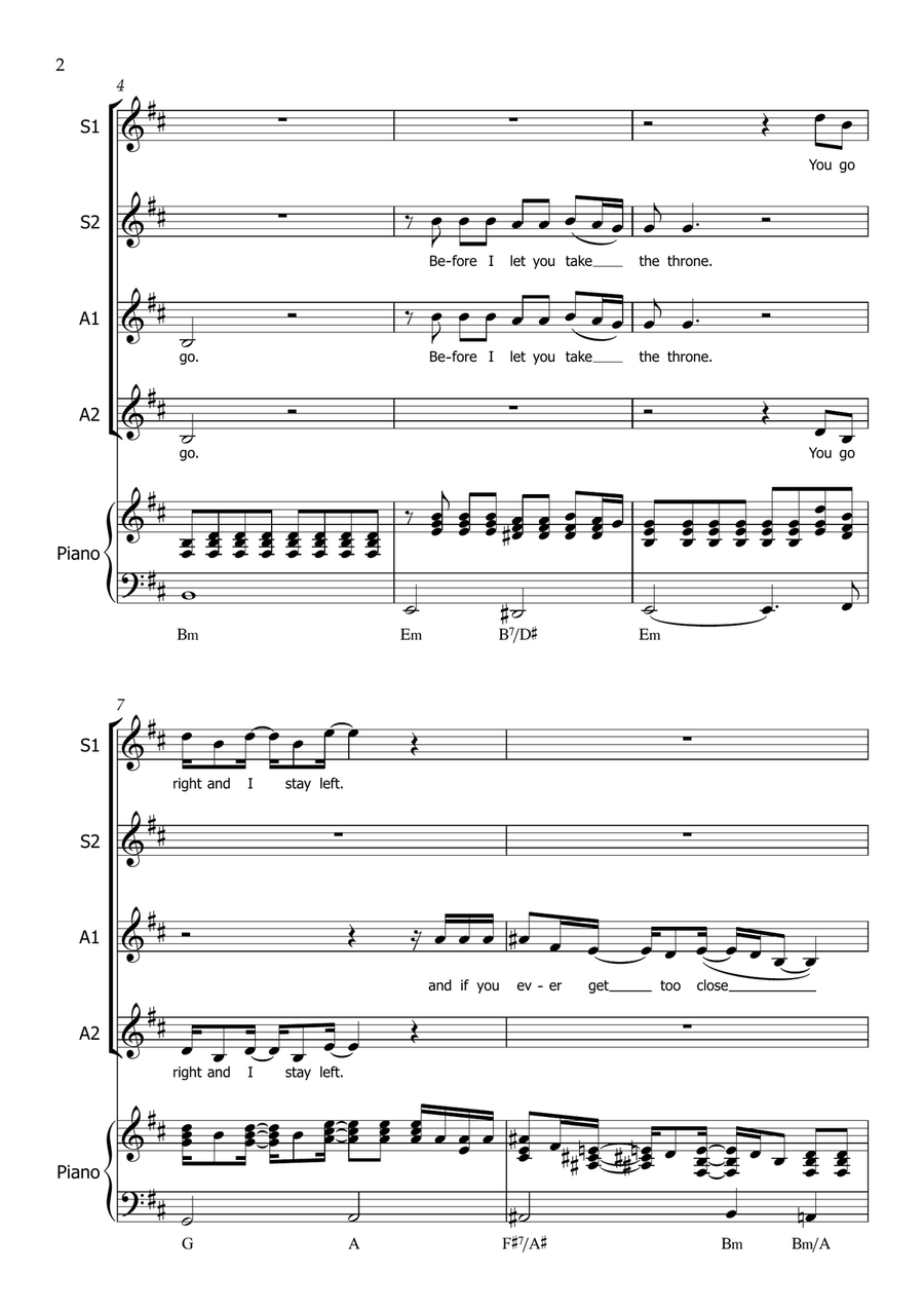 Before I Go Before I Go SSAA scores gallery preview page 2