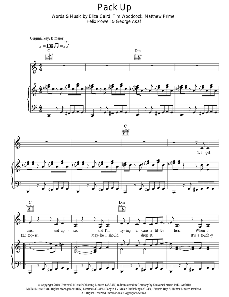 Pack Up Acoustic Guitar scores gallery preview page 1