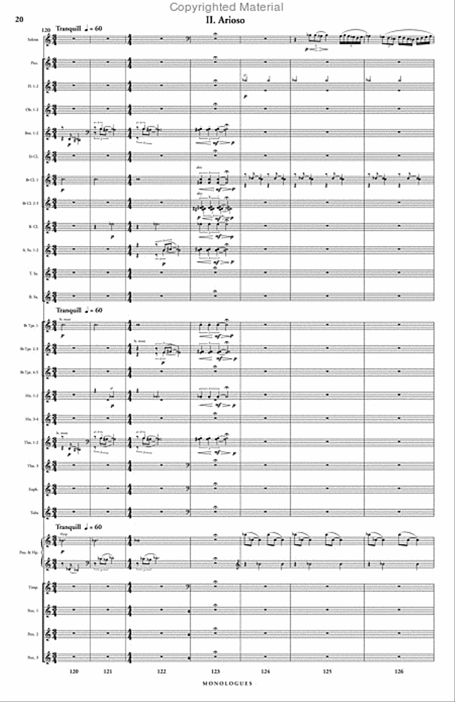 Monologues Concert Band scores gallery preview page 21