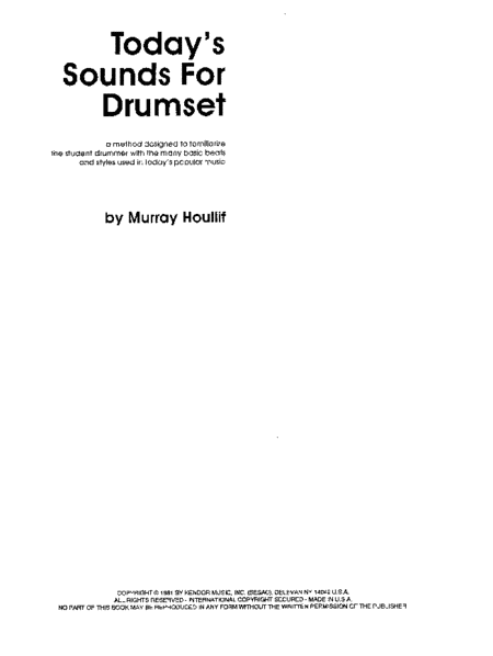 Today's Sounds For Drumset, Volume 1 (2nd Edition)