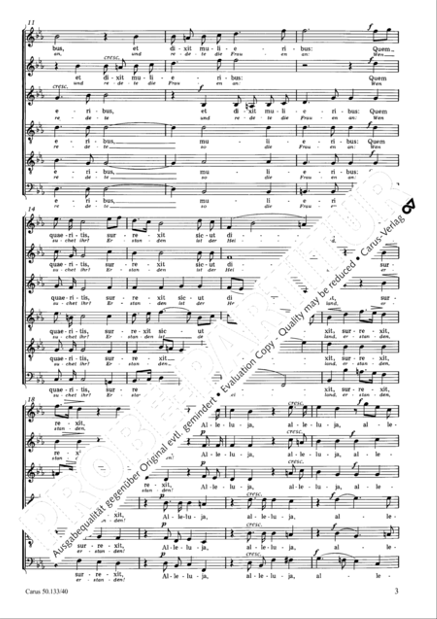 Angelus Domini (Siehe, vom Himmel hoch) Choir scores gallery preview page 4