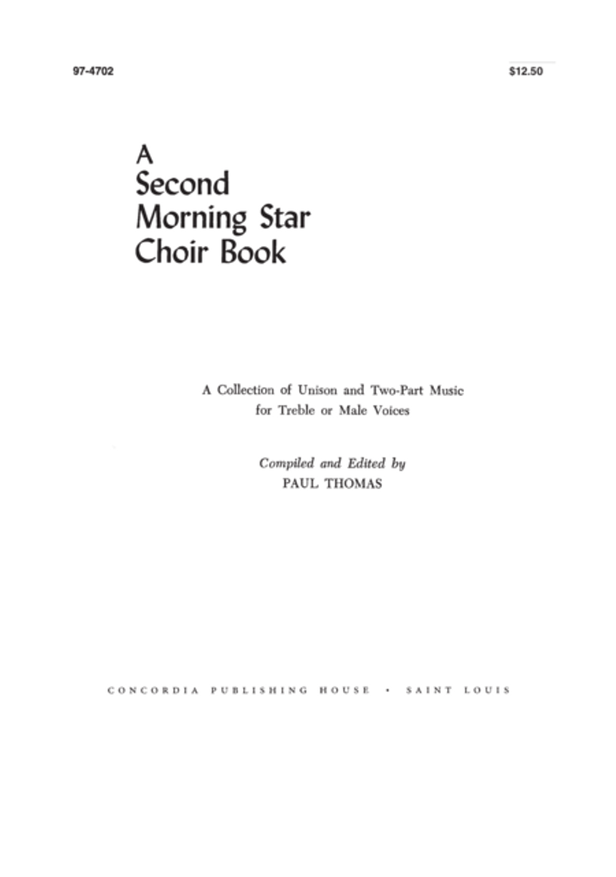 A Second Morning Star Choir Book 2-Part scores gallery preview page 2