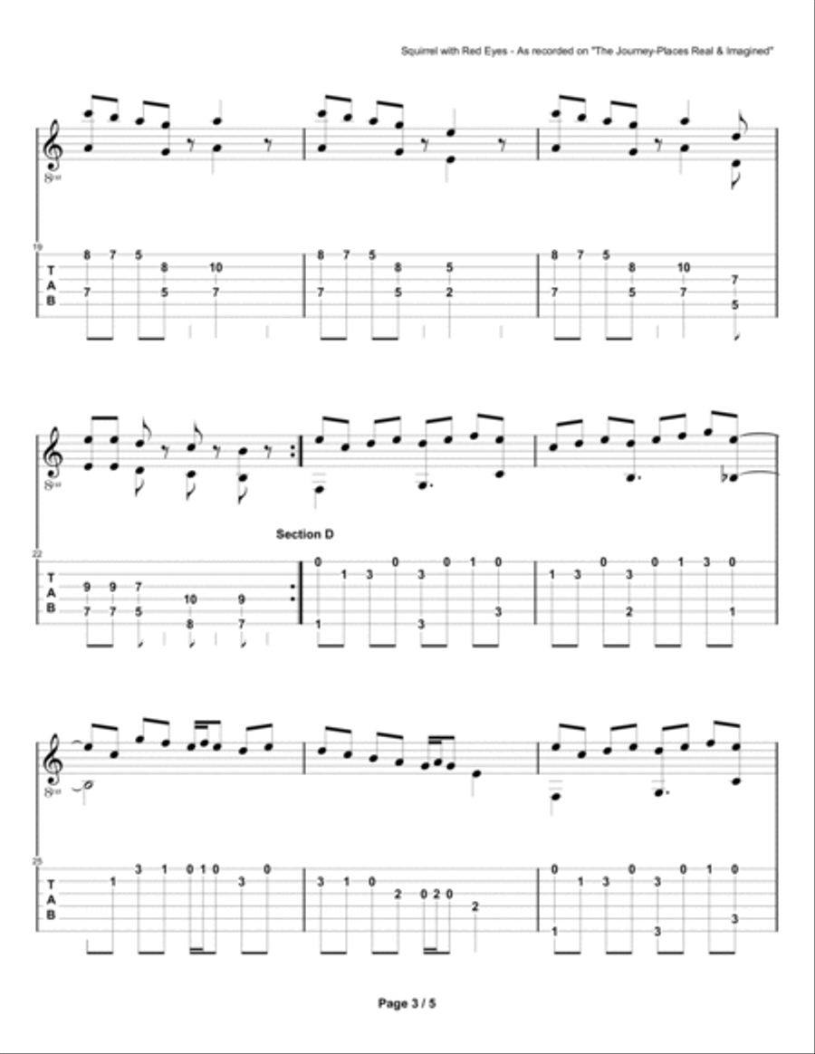 Squirrel with Red Eyes Squirrel with Red Eyes Acoustic Guitar scores gallery preview page 3