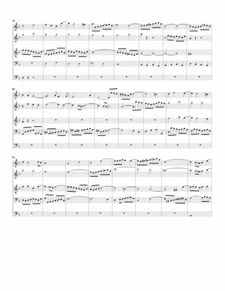 Fuga sopra Magnificat, BWV 733 (arrangement for 5 recorders)