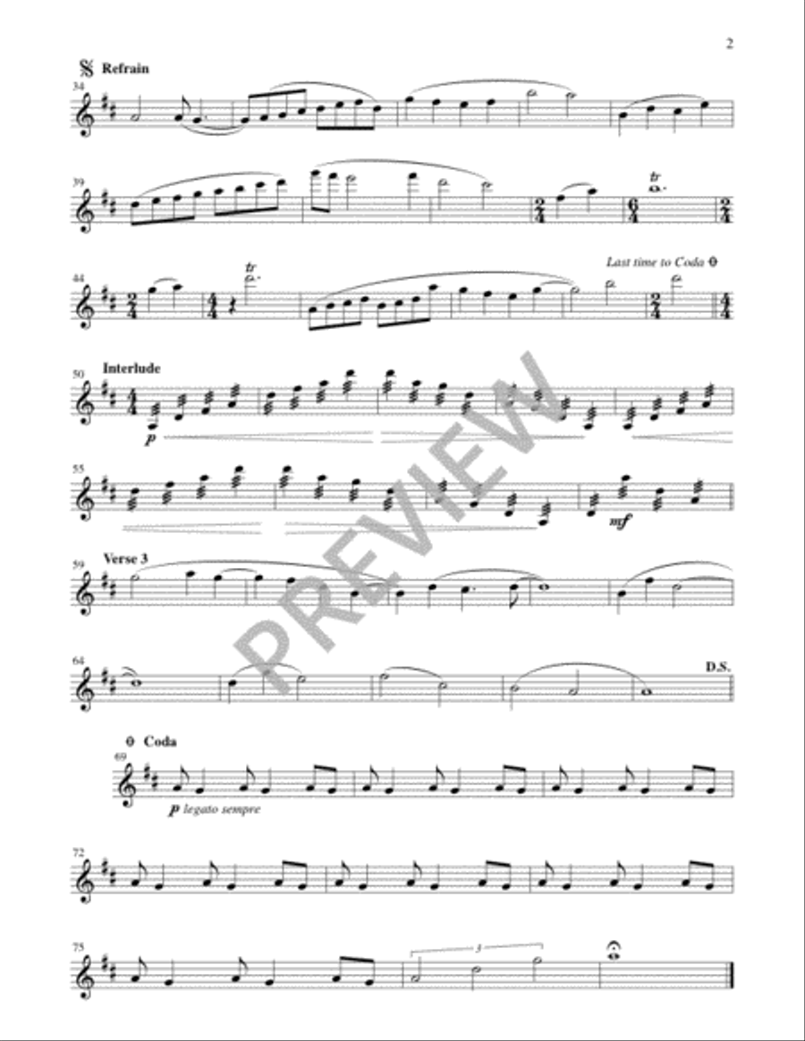 Bethlehem Sky - Instrument edition Flute scores gallery preview page 6