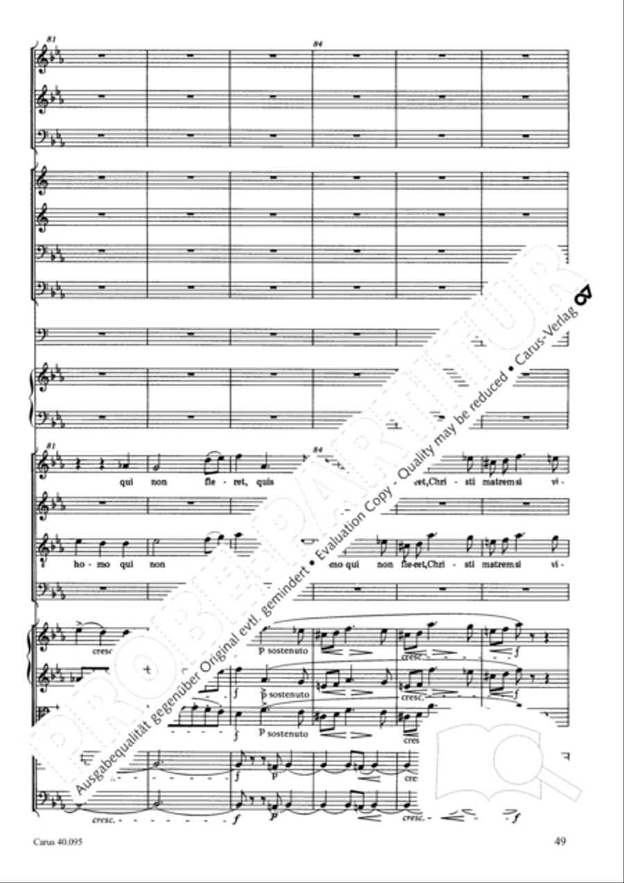 The Seven Words (Die Sieben Worte) 4-Part scores gallery preview page 64