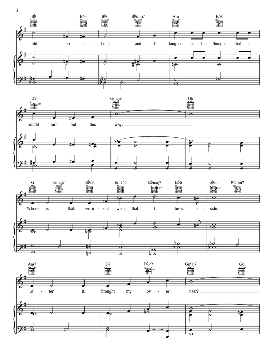 Here's That Rainy Day Here's That Rainy Day Piano, Vocal, Guitar scores gallery preview page 2