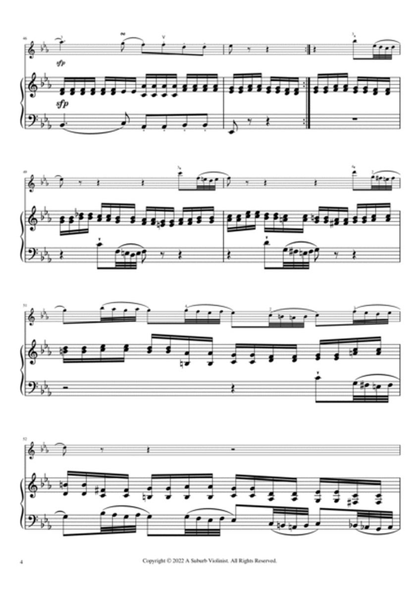 Romanze from Eine kleine Nachtmusik K. 525 for Violin and Piano