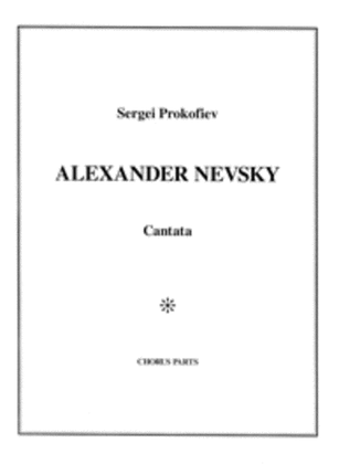 Book cover for Alexander Nevsky Vocal Choral Score (Choral Parts)