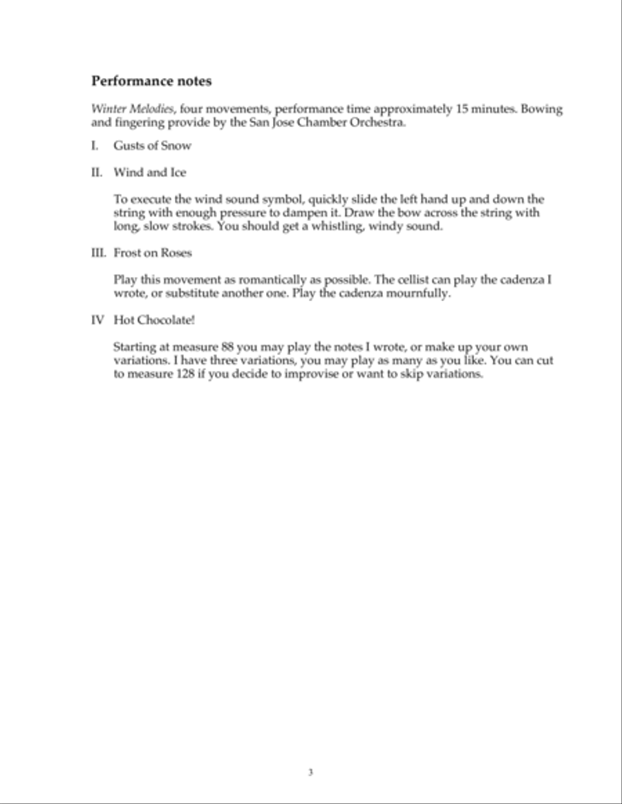 Winter Melodies for String Orchestra String Orchestra scores gallery preview page 3