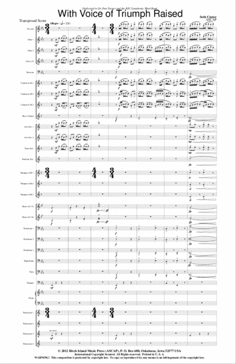 With Voice of Triumph Raised Concert Band scores gallery preview page 2