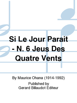 Book cover for Si Le Jour Parait No. 6