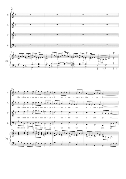 Hodie Christus - Christmas motet for Choir SATB and organ image number null