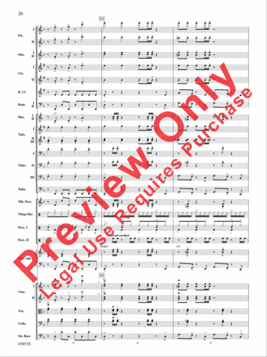 The Best of Bruno Mars Full Orchestra scores gallery preview page 26