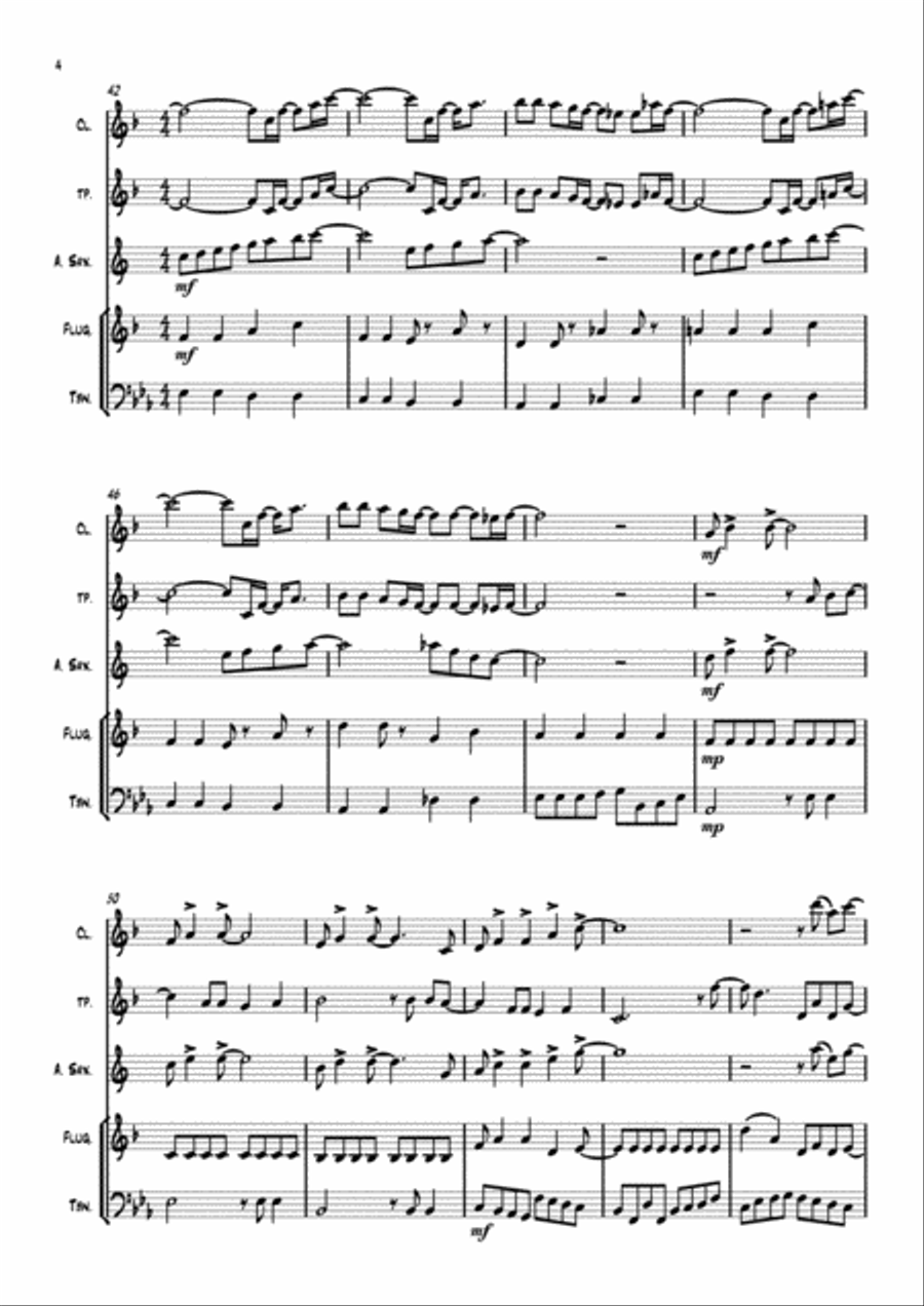 Hello, Goodbye Small Ensemble scores gallery preview page 4