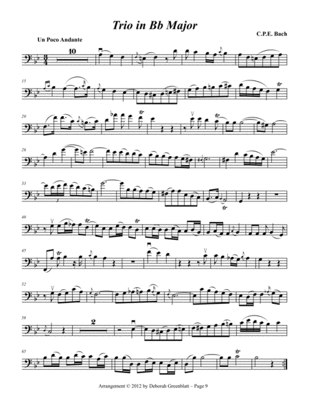 Baroque Trios for Strings - Cello A