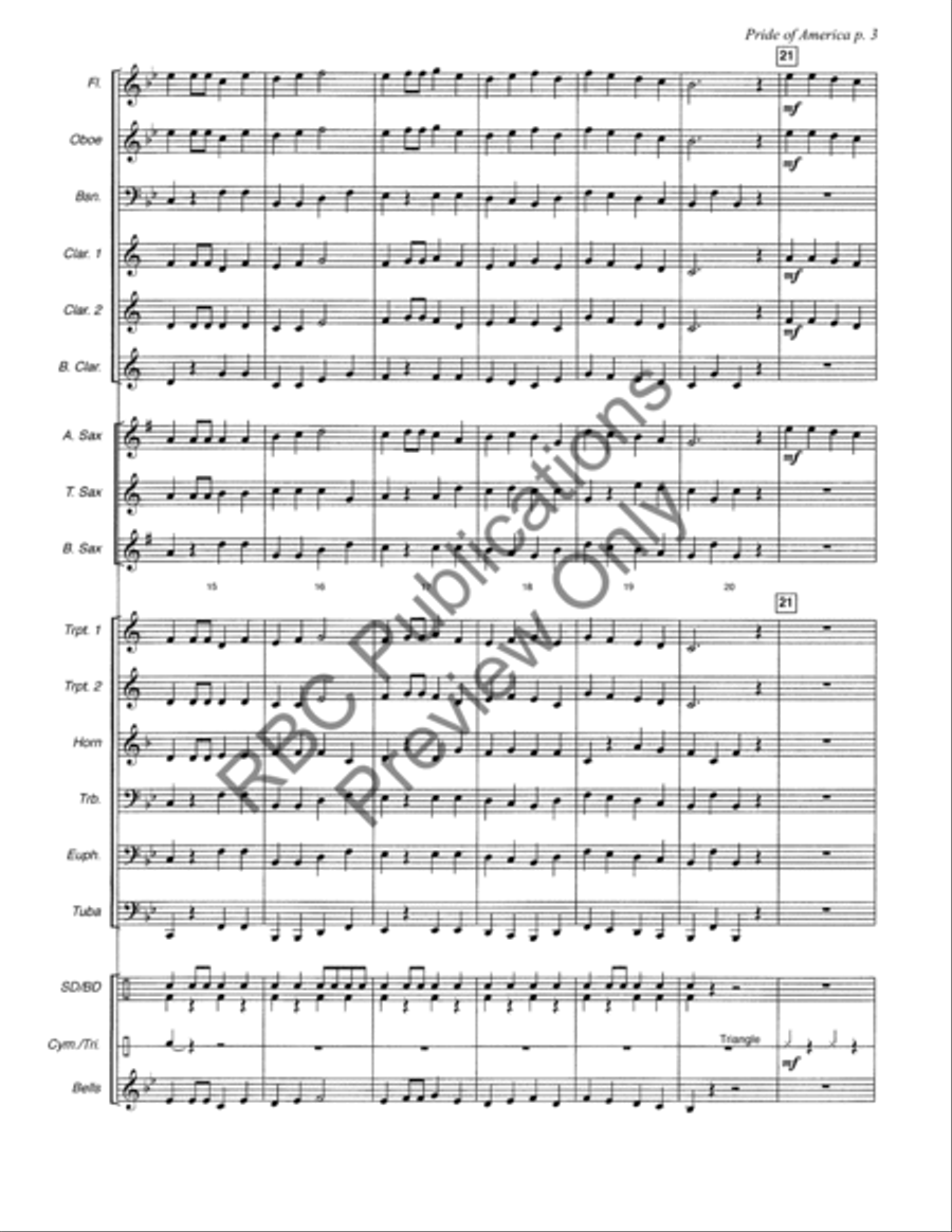 Pride Of America Concert Band scores gallery preview page 6
