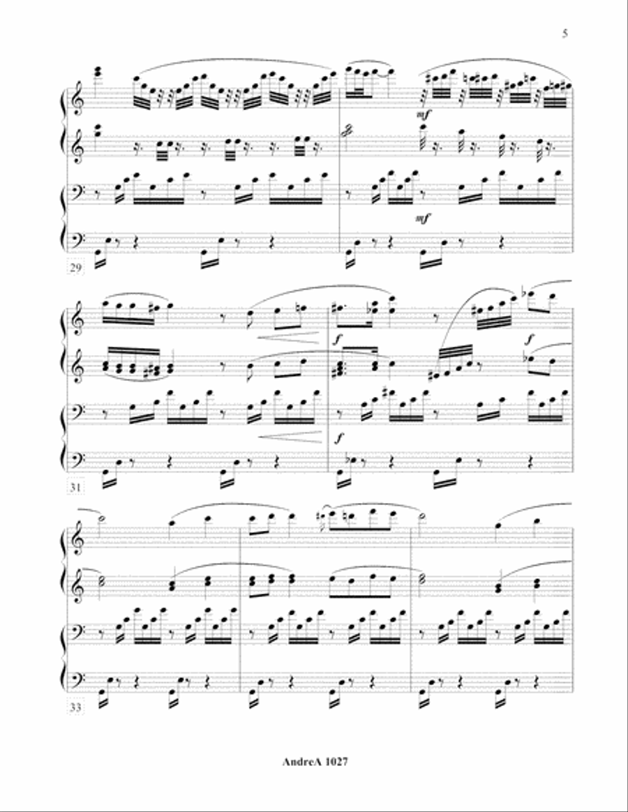 Vocalise Duet on Bach, Prelude in C Piano scores gallery preview page 5