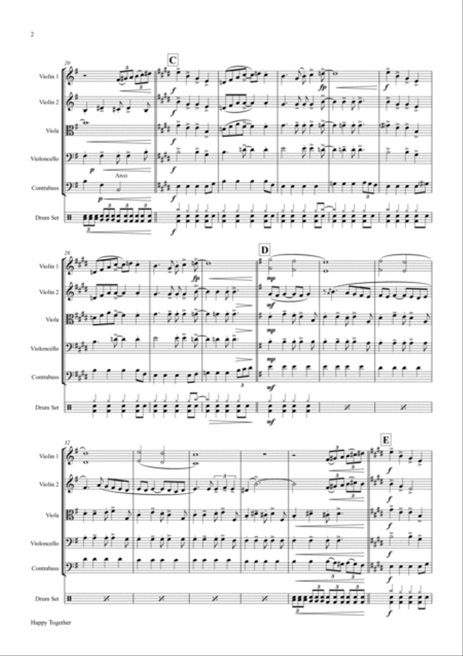 Happy Together String Quartet scores gallery preview page 2