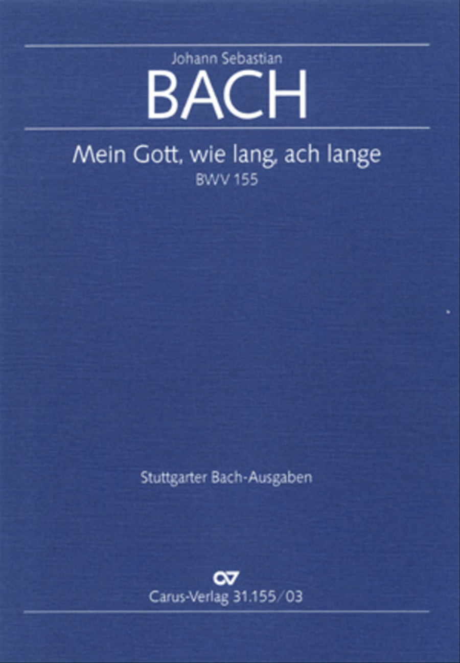 Ah God, my way is weavy (Mein Gott, wie lang, ach lange) 4-Part scores gallery preview page 1