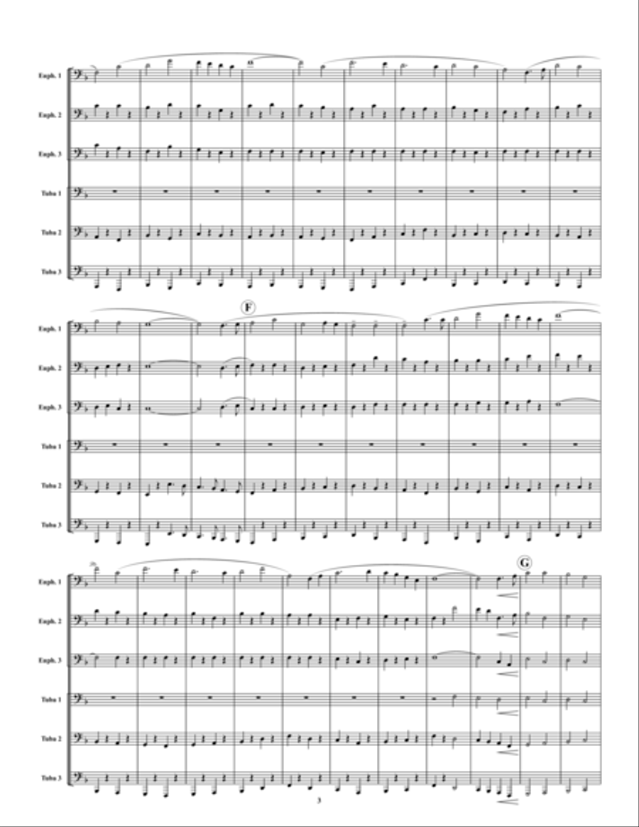 Second Suite for Military Band Euphonium scores gallery preview page 3