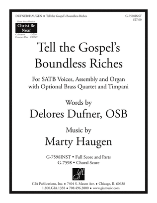 Tell the Gospel's Boundless Riches - Full Score and Parts