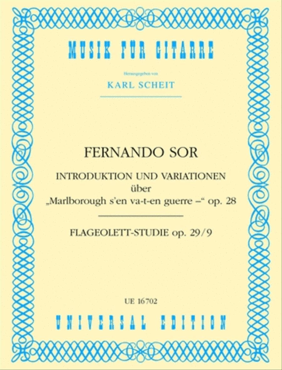 Introduction Variations, Op. 28