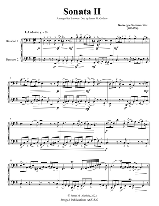 Sammartini: Sonata Op. 1 No. 2 for Bassoon Duo