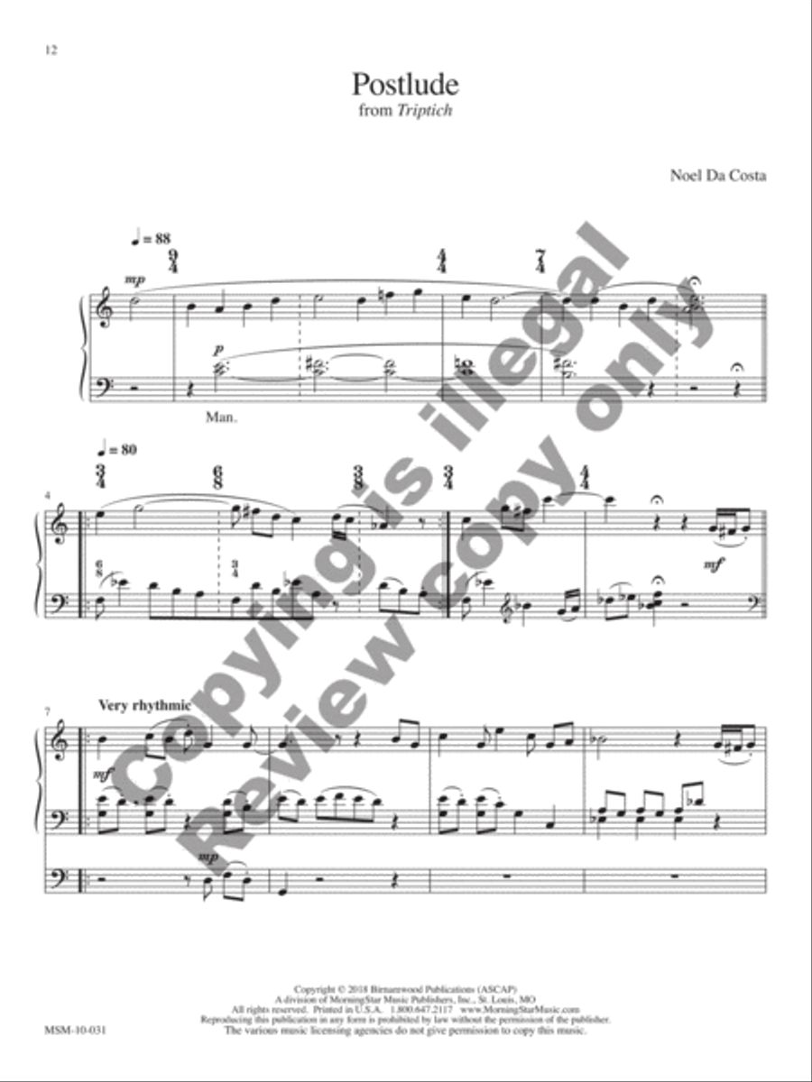 African-American Organ Music Anthology, Volume 8 Organ scores gallery preview page 5