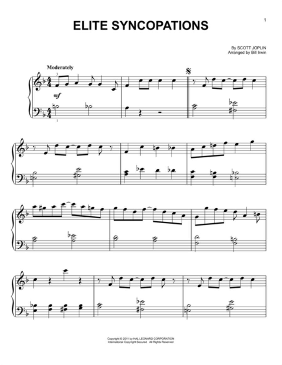 Elite Syncopations Voice scores gallery preview page 1