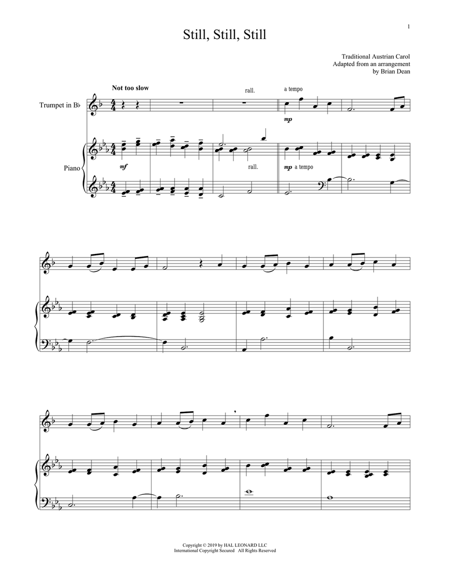 Still, Still, Still Still, Still, Still Trumpet Solo scores gallery preview page 1
