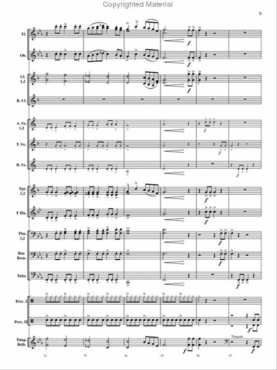 Rondo on a Modal Theme Concert Band scores gallery preview page 10