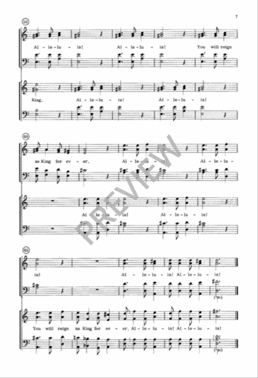Easter Sequence 4-Part scores gallery preview page 8