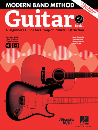 Book cover for Modern Band Method – Guitar, Book 1