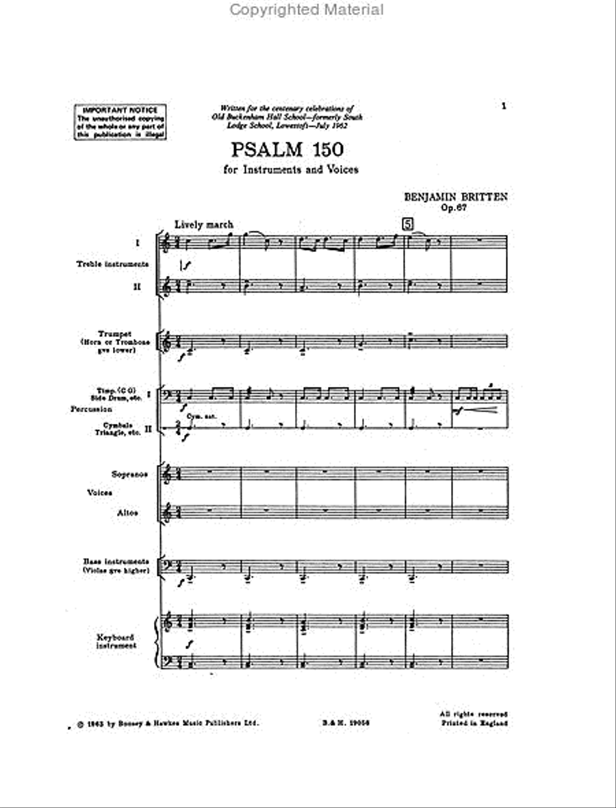 Psalm 150, Op. 67 Choir scores gallery preview page 2