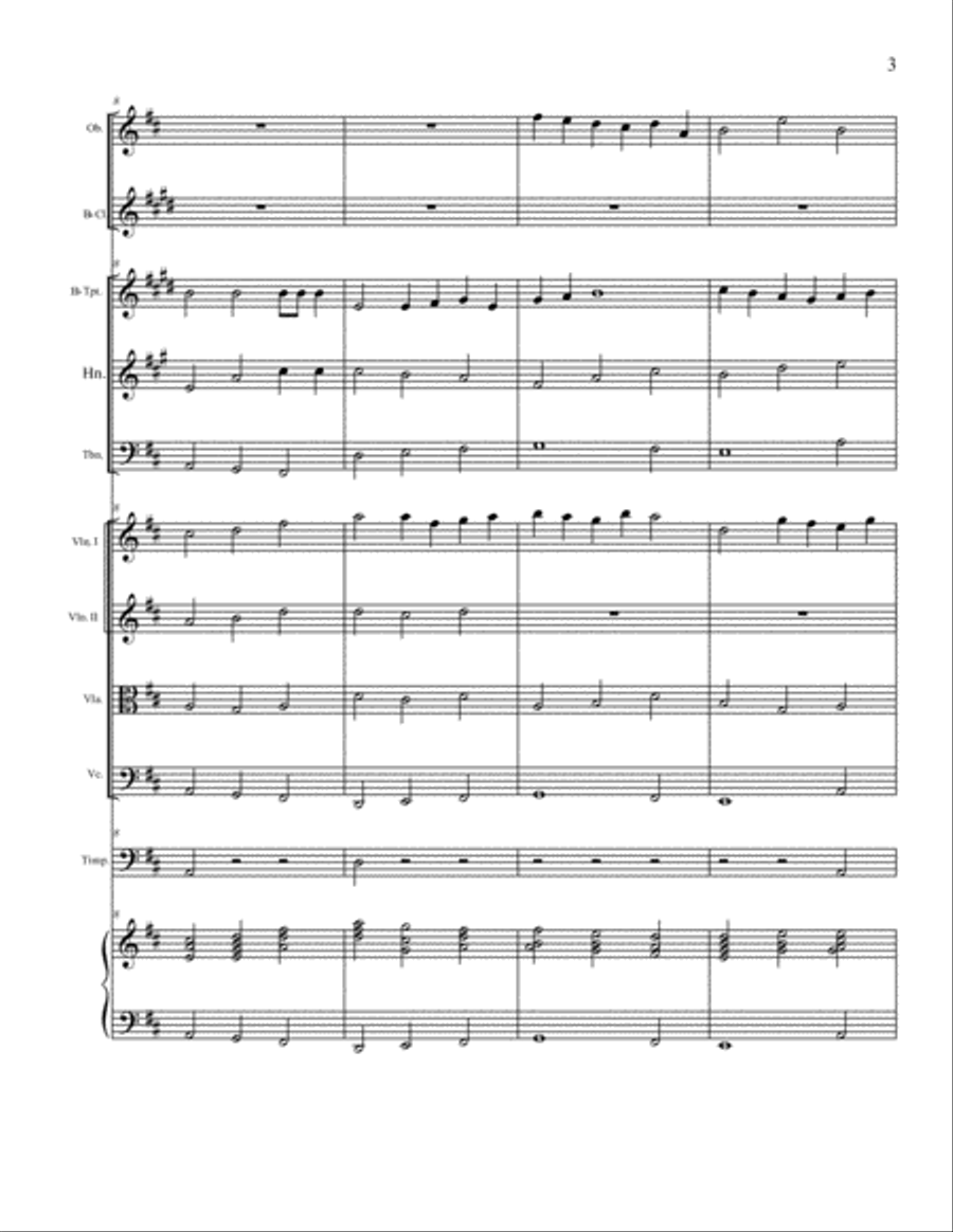 Lasst Uns Erfreuen - Hymn Concertato - Ye Watchers and Ye Holy Ones Full Orchestra scores gallery preview page 3