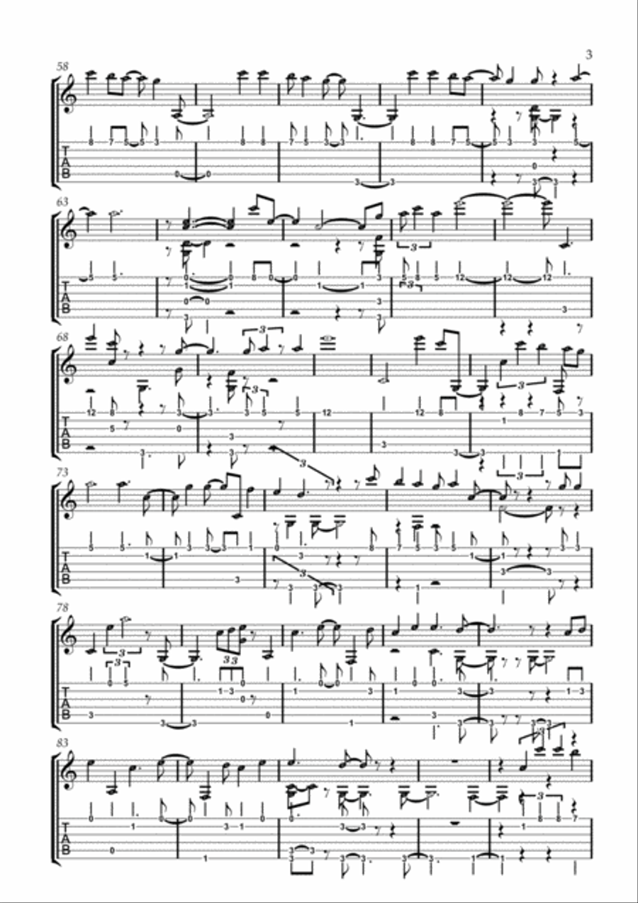 From The Inside Out From The Inside Out Guitar Tablature scores gallery preview page 3