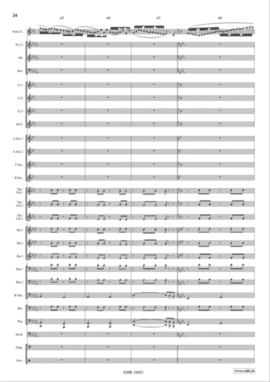 Japanese Folksongs Concert Band scores gallery preview page 17