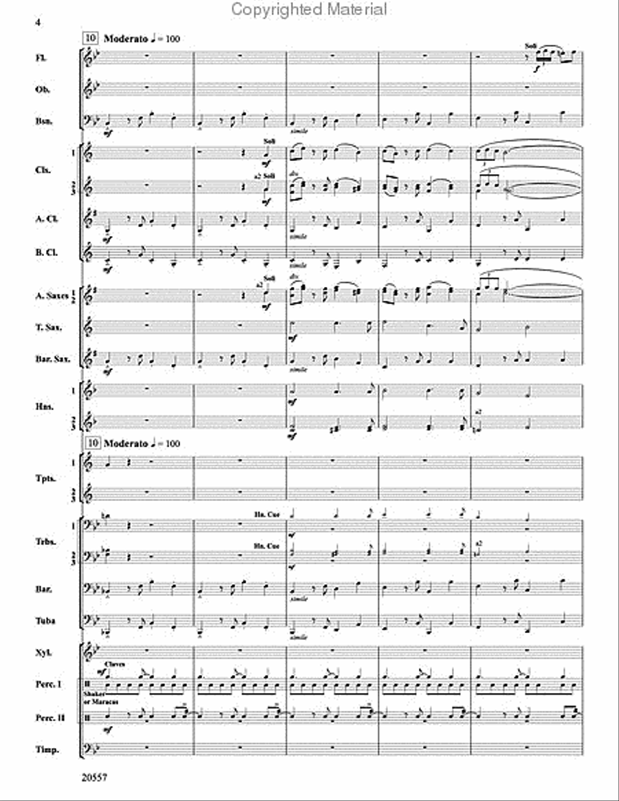 Sketches of Spain Sketches of Spain Concert Band scores gallery preview page 4