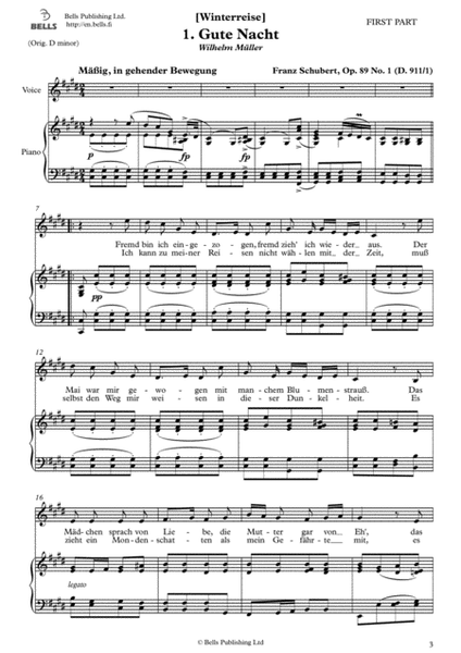 Gute Nacht, Op. 89 No. 1 (C-sharp minor)