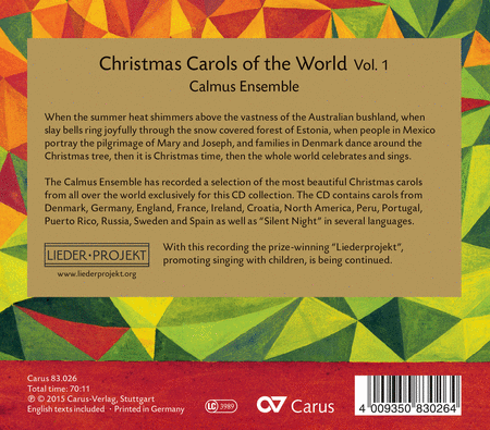 Christmas Carols of the World, Vol. 1